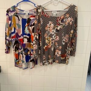 Peck and Peck Art Deco and Abstract Tops Set